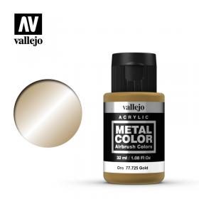 Metal Color Airbrush Ouro , Vallejo