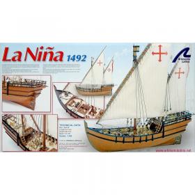 Kit barco em madeira, La niña, esc. 1:65