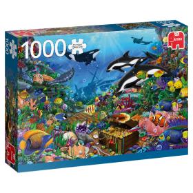 Puzzle Jumbo Premium Collection 1000 peças - Jewels of the Deep