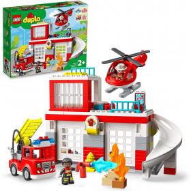 Lego Duplo - Quartel dos Bombeiros e Helicóptero