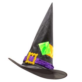 Chapéu de bruxa c/ aplicações