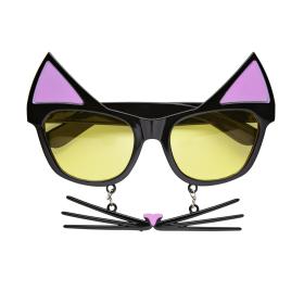 Óculos c/ bigodes para disfarce de gato