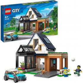 Lego City - Casa de Família e Carro Elétrico