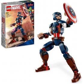 Lego Marvel - Figura de Construção de Captain America