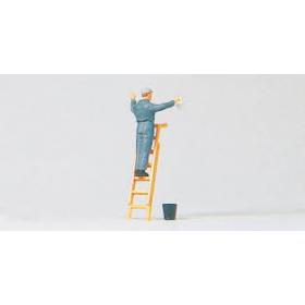 Pintor com escada , esc 1/87