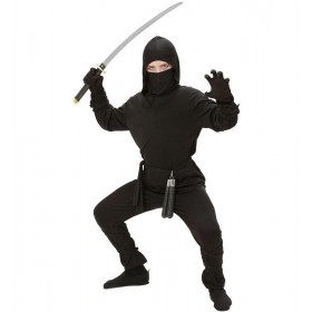 Fato ninja preto (rapaz)