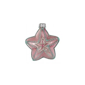Estrela decorativa, 7 cm, vidro